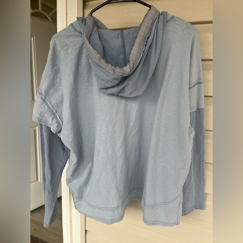 We the Free Peace Out Hoodie - Blue *Flawed: pinholes** - Picture 6 of 9